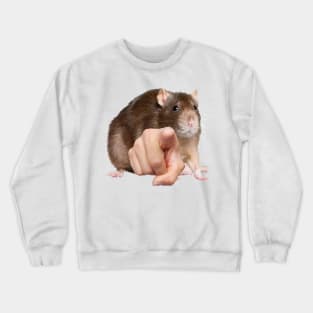 Accusing Rat! Crewneck Sweatshirt